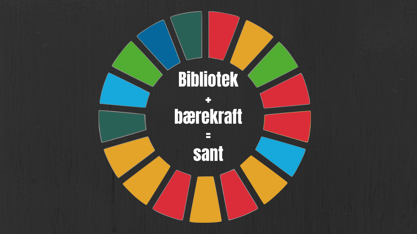 Bibliotek + bærekraft = sant